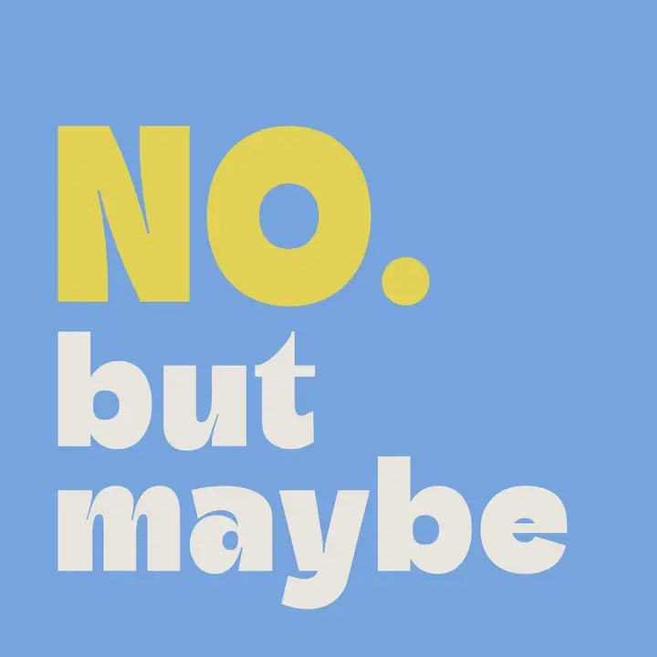 Funny Cocktail Napkins - No Maybe
