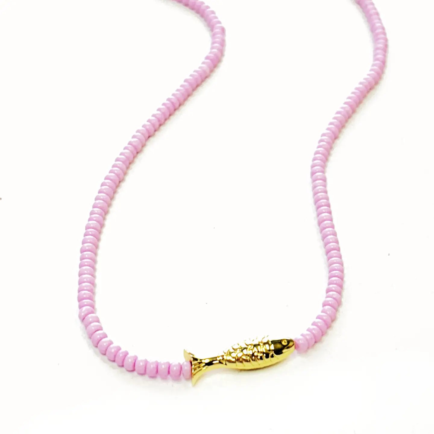 Lucky Fish Beaded Necklace-3 Color
