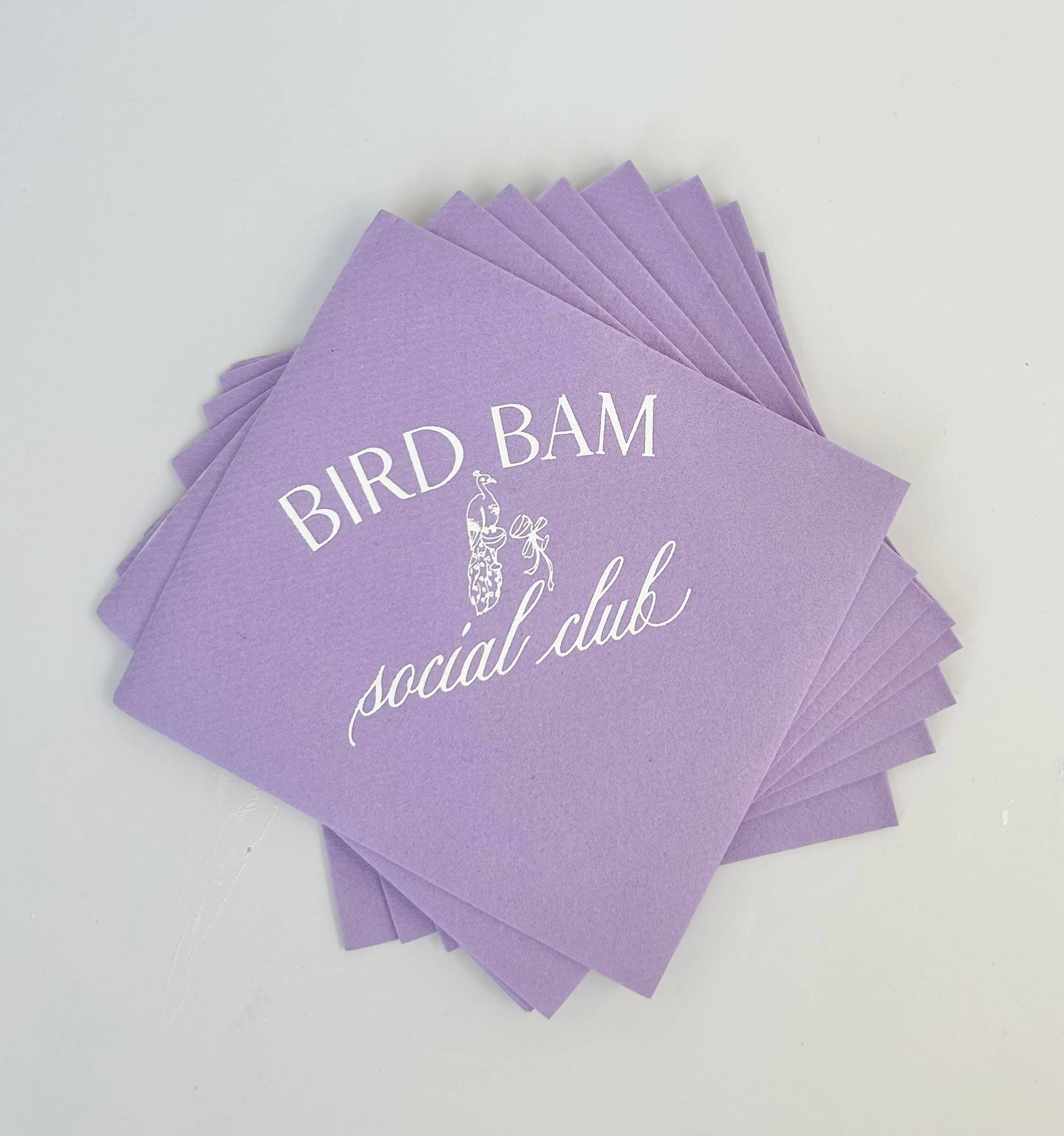 Mah Jong Cocktail Napkins: Lavender