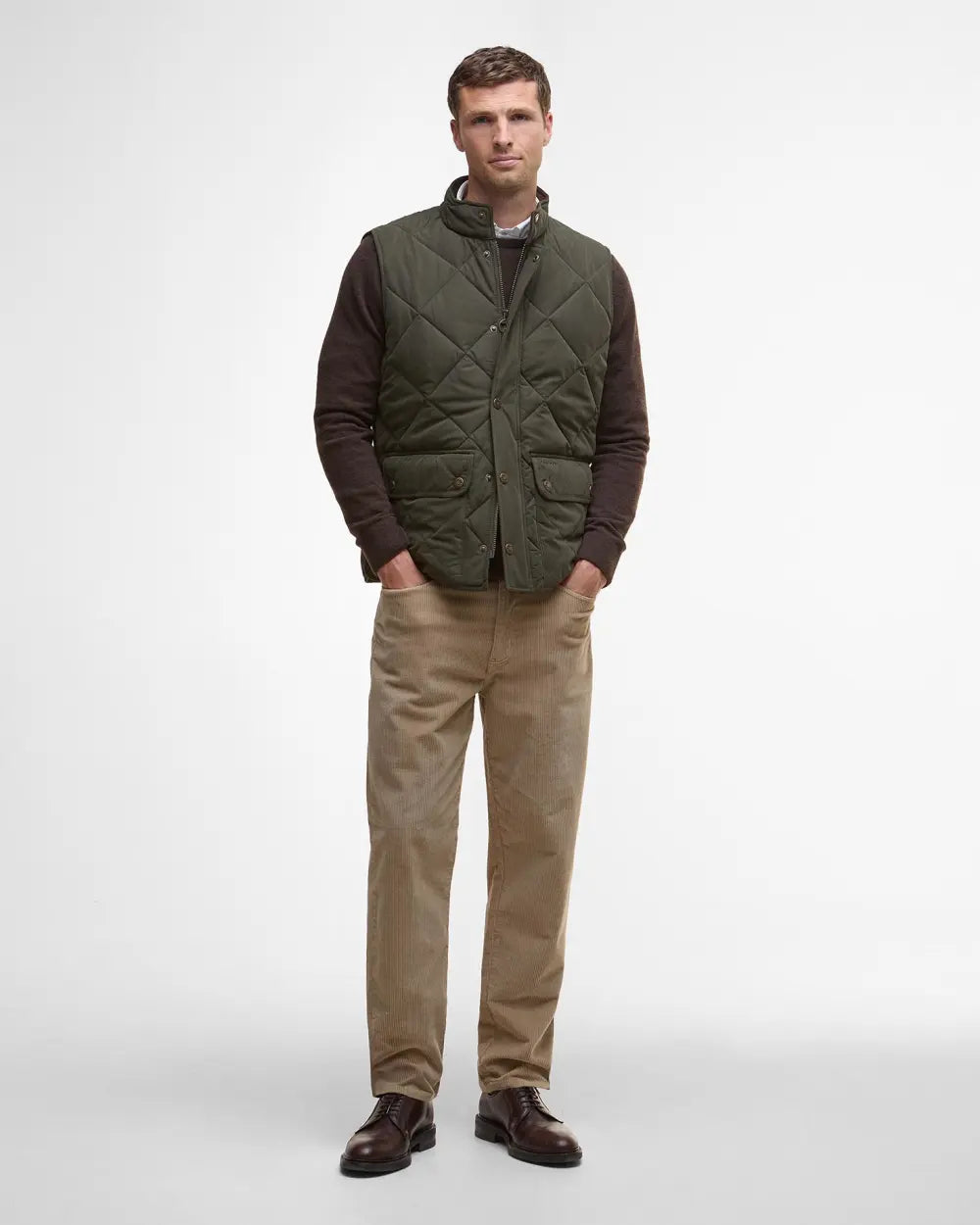 Barbour Winter Lowerdale Quilted Gilet - Dark Olive