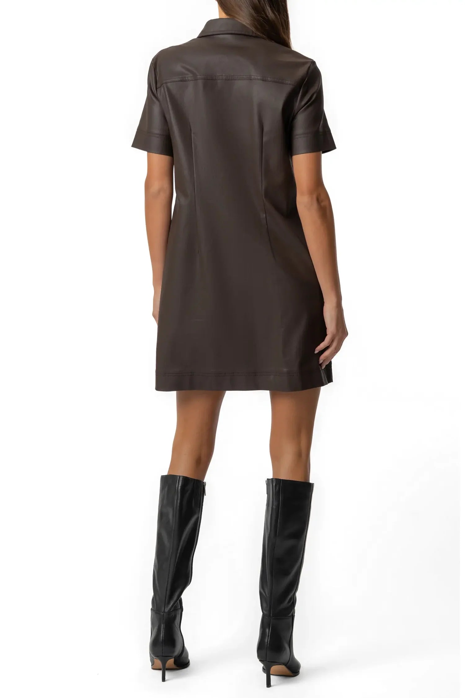 KUT FROM THE KLOTH Tatiana Dress with Placket and Pocket Welts