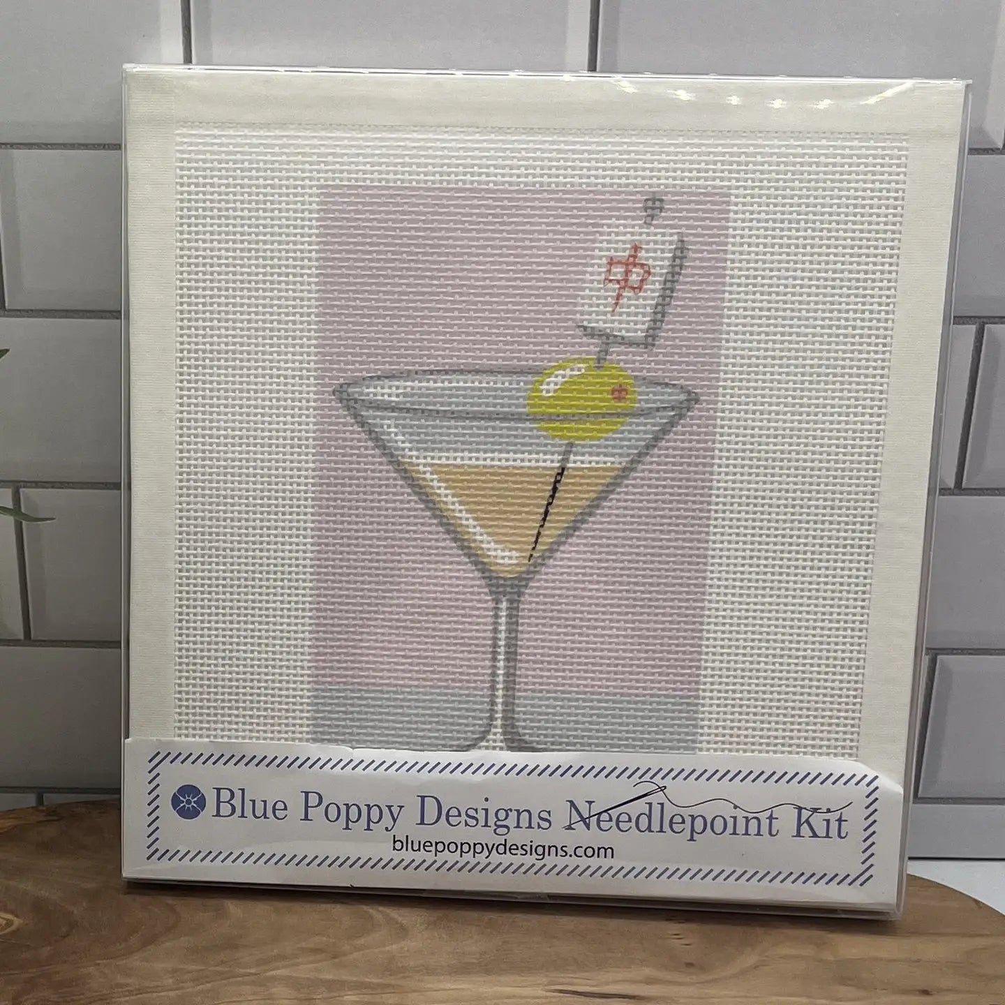 Mahjong Martini Needlepoint Kit