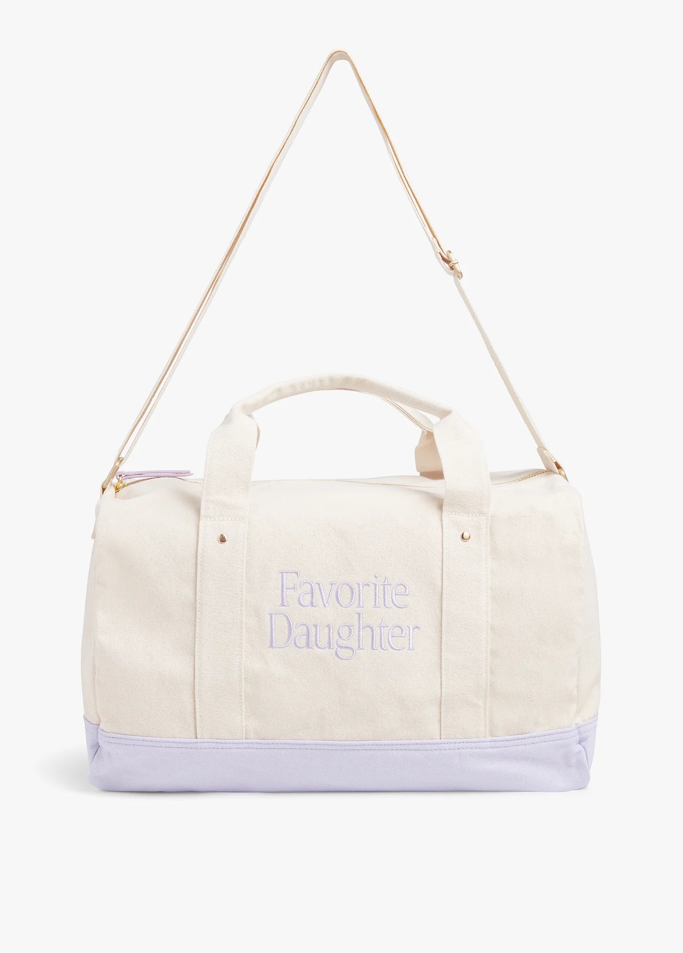 Favorite Daughter Canvas Duffle Bag - Lilac