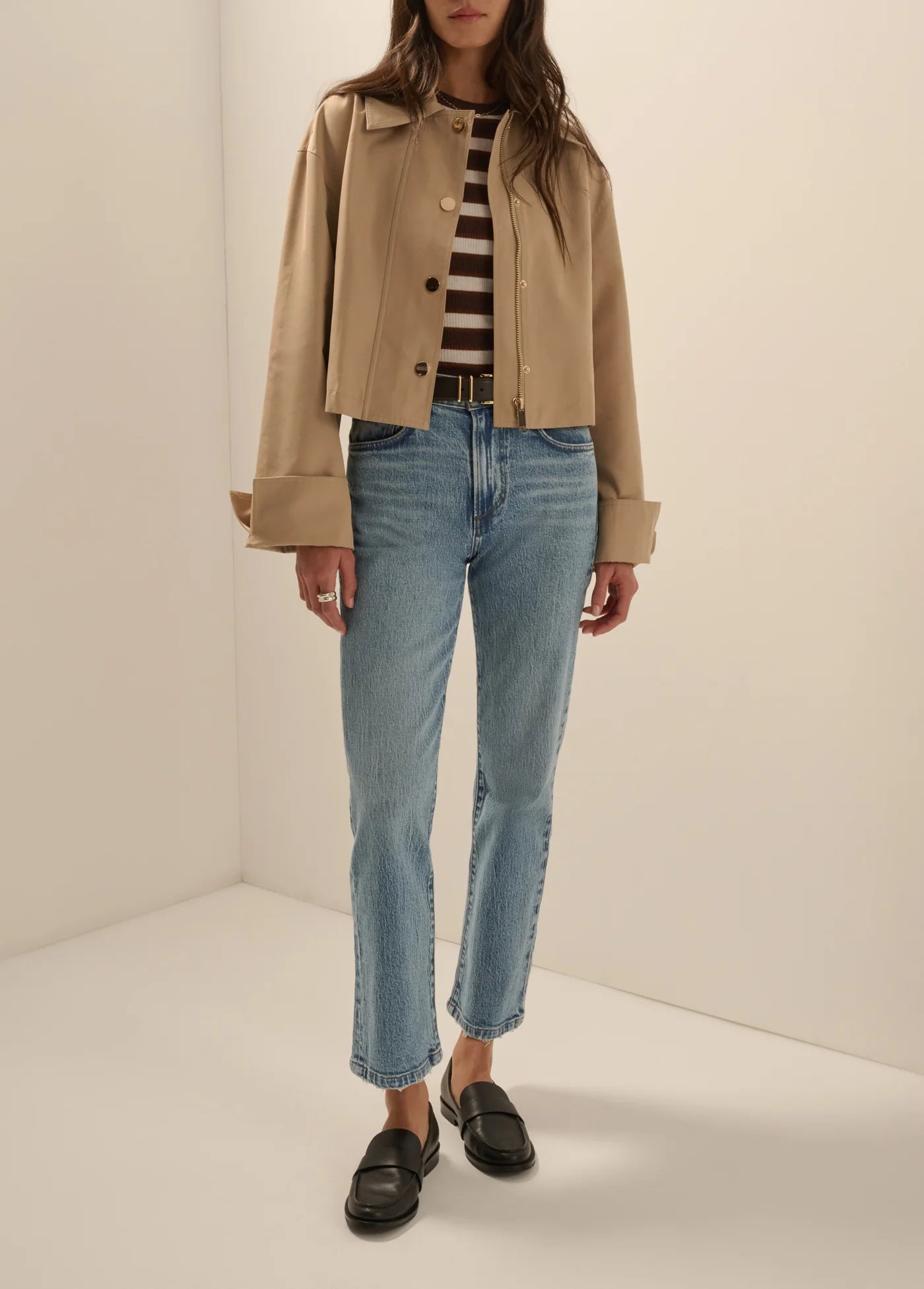 Favorite Daughter The Rue Cropped Trench | Khaki