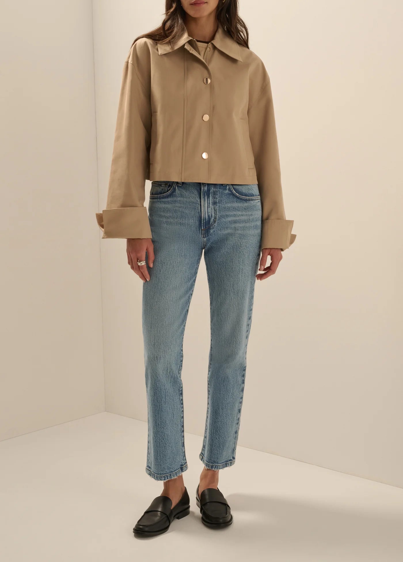 Favorite Daughter The Rue Cropped Trench | Khaki