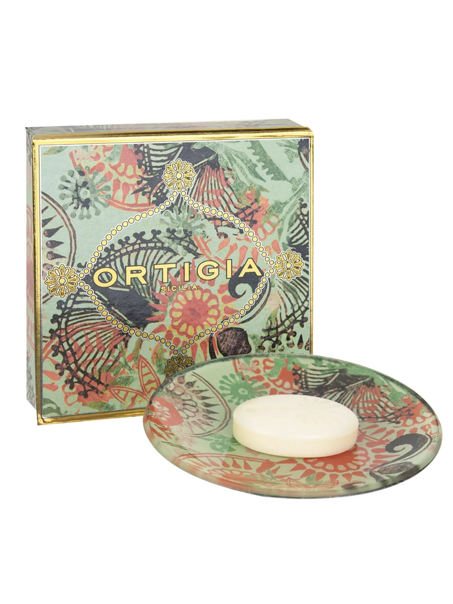 Vietri Fico d'India Glass Plate & Soap