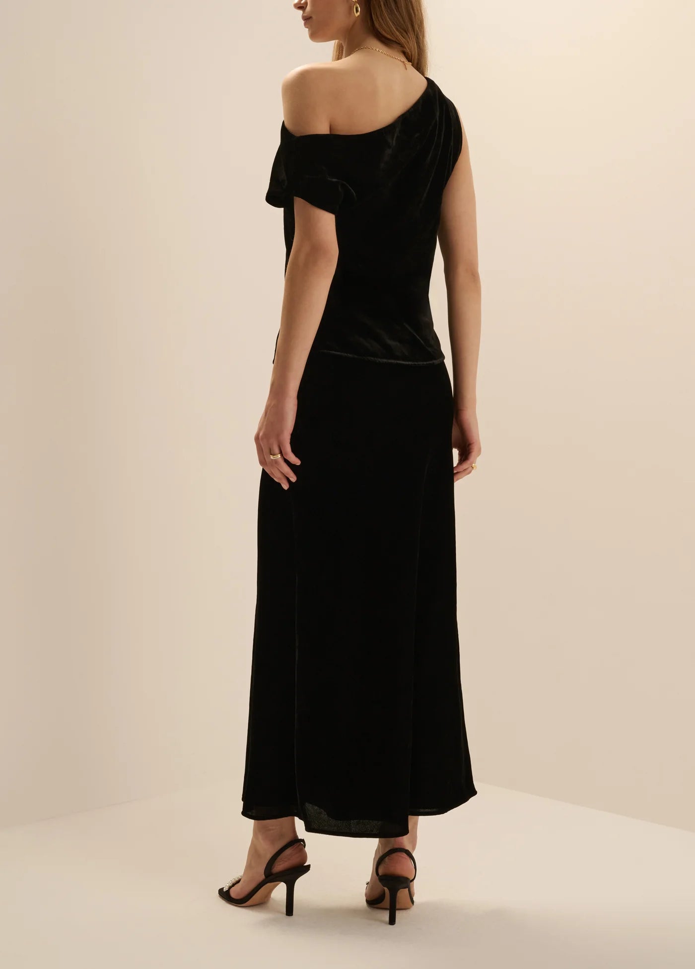 Favorite Daughter The Velvet Favorite Maxi Skirt | Black