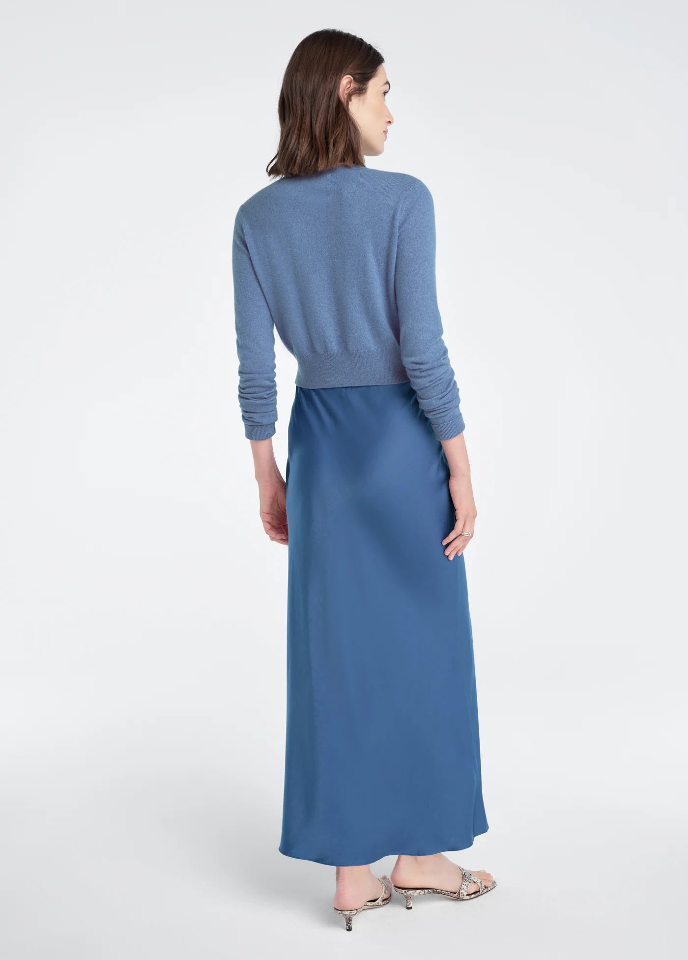 Favorite Daughter Cropped Rebecca Cardigan - River Blue