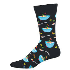 Fruity Cereal Socks - Black