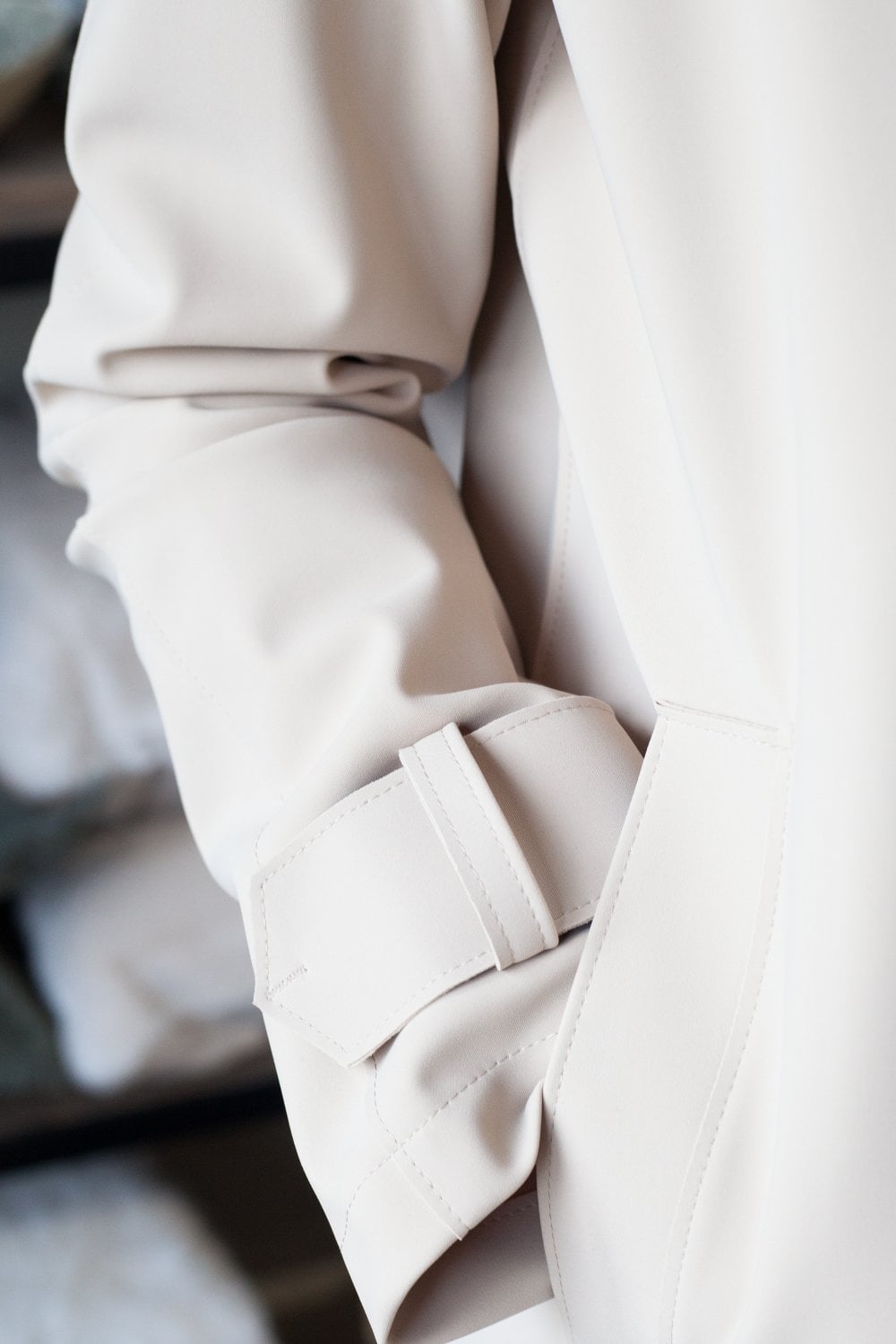 Harris Wharf London Mac Coat Scuba - Sand