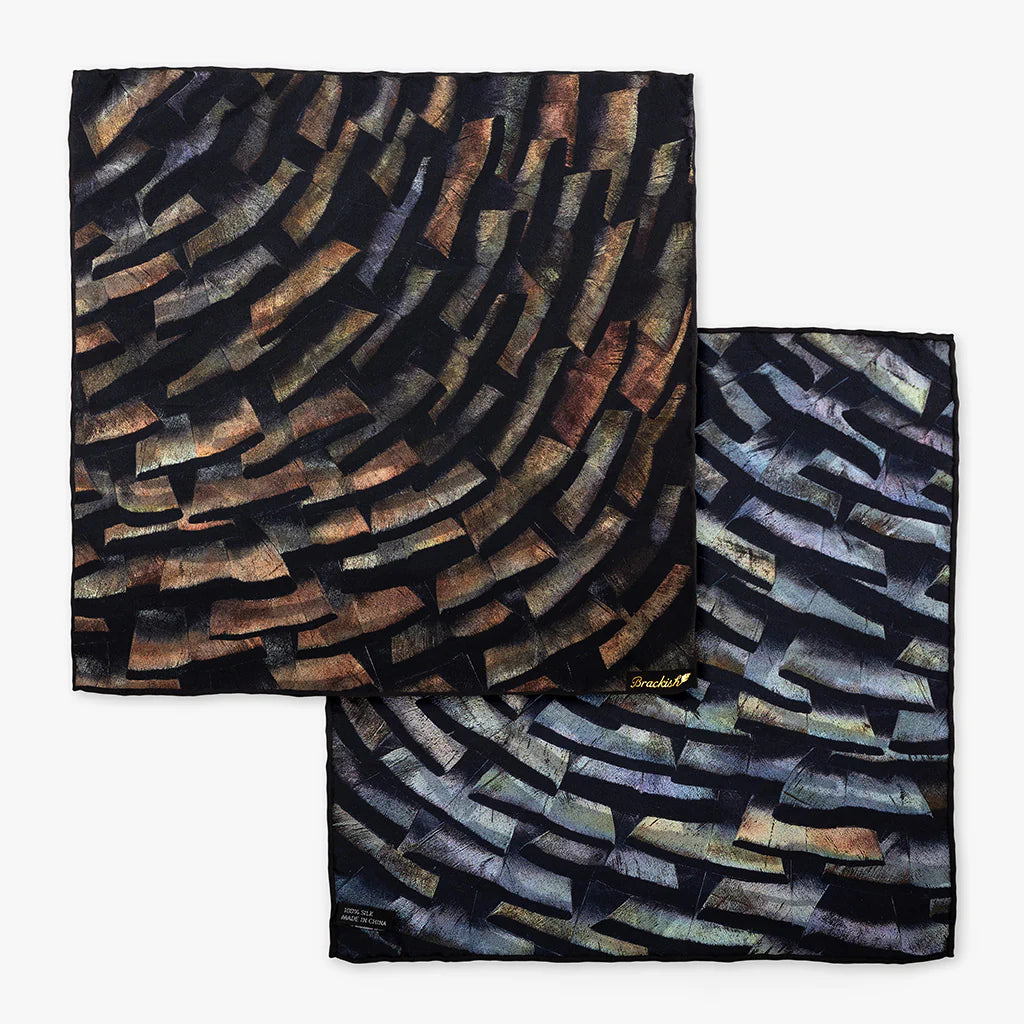 Brackish Hermitage Silk Pocket Square
