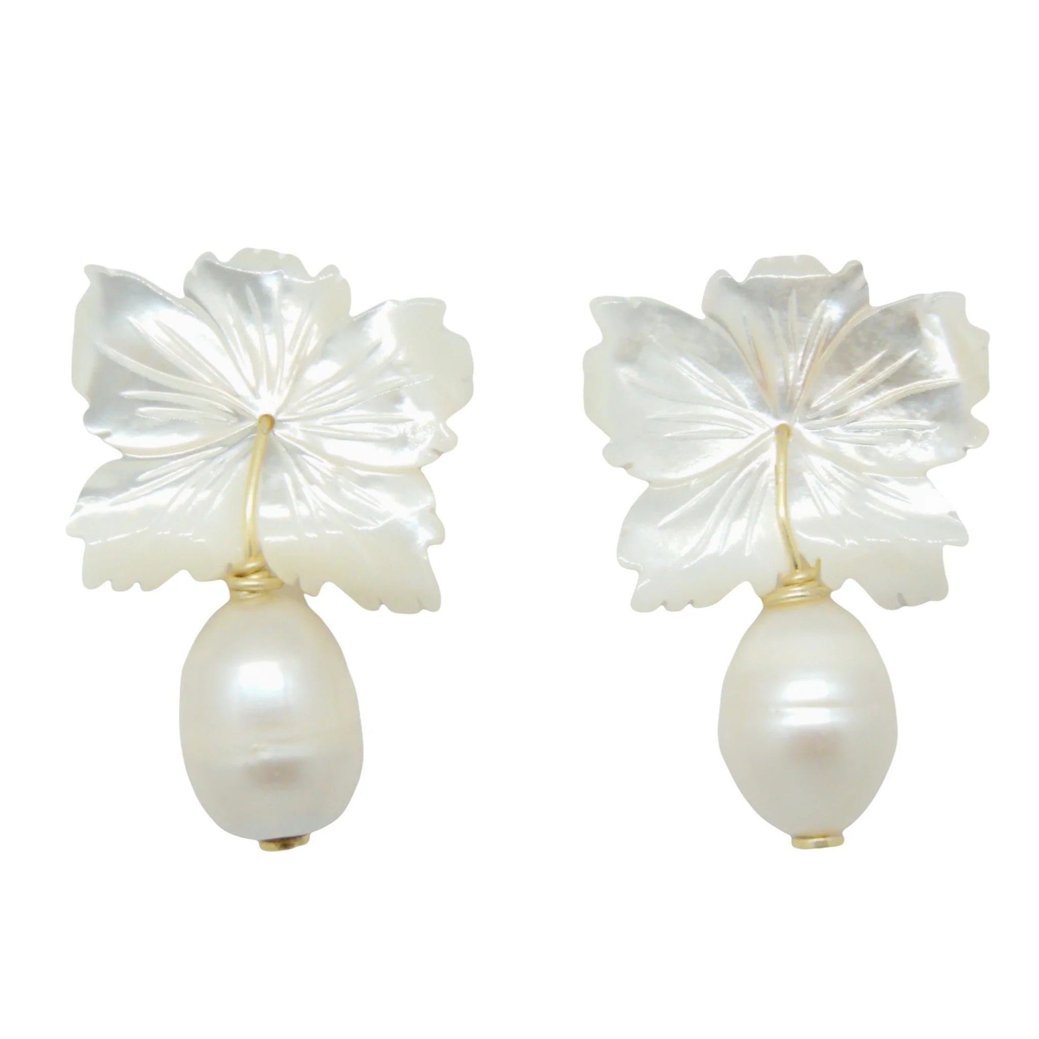 M. Donohue Audrey Earrings - Pearl
