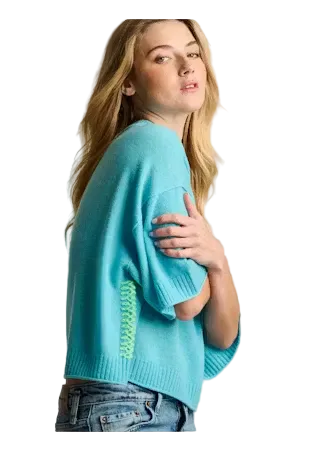 Lisa Todd Crew Mate Sweater | Blue Magic and Smoke