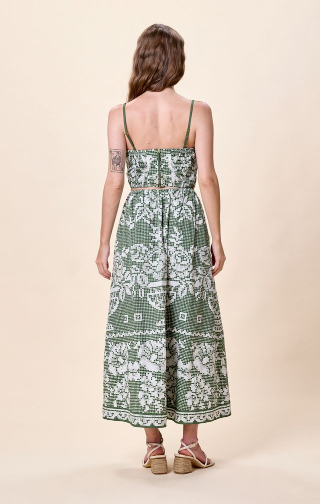 Cleobella Jasmine Skirt  - Verdant Flight