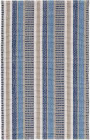 Annie Selke - 2x3 Navy/French Blue  Indoor/Outdoor Rug