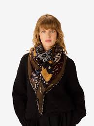Inoui Editions Scarf | Papillons Khaki
