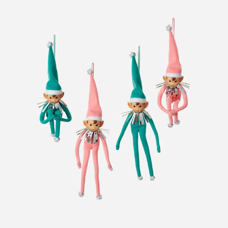 Vintage Elf Ornament - 2 Colors