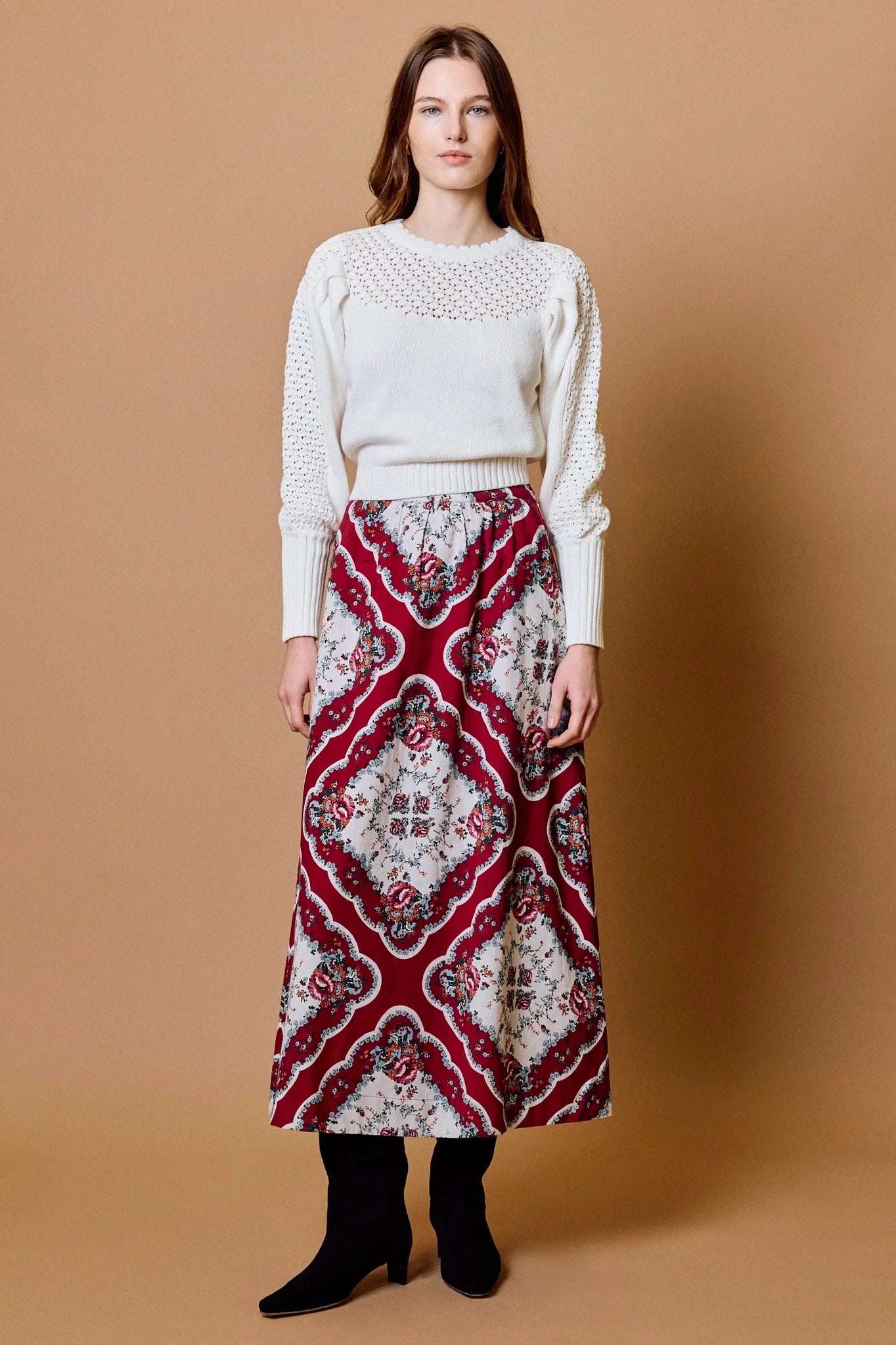 Cleobella Juliet Ankle Skirt | Virelle Print