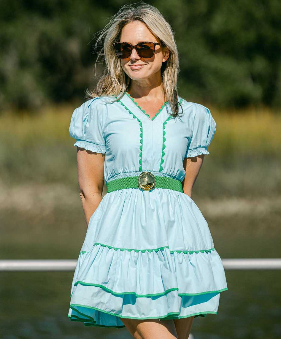 GARLAND Lindsay Dress - Solid Blue