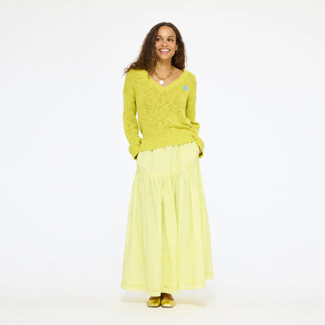 Kerri Rosenthal Vacance Pintuck Skirt - Washed Cactus