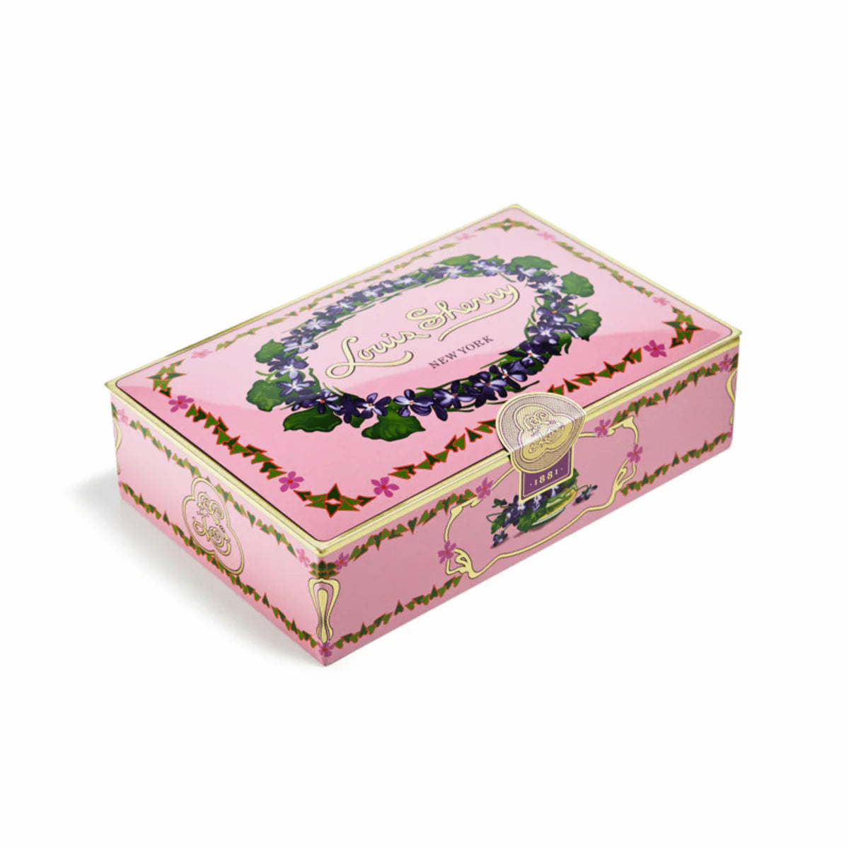 Louis Sherry 2-Piece Tin - Pink Orchid