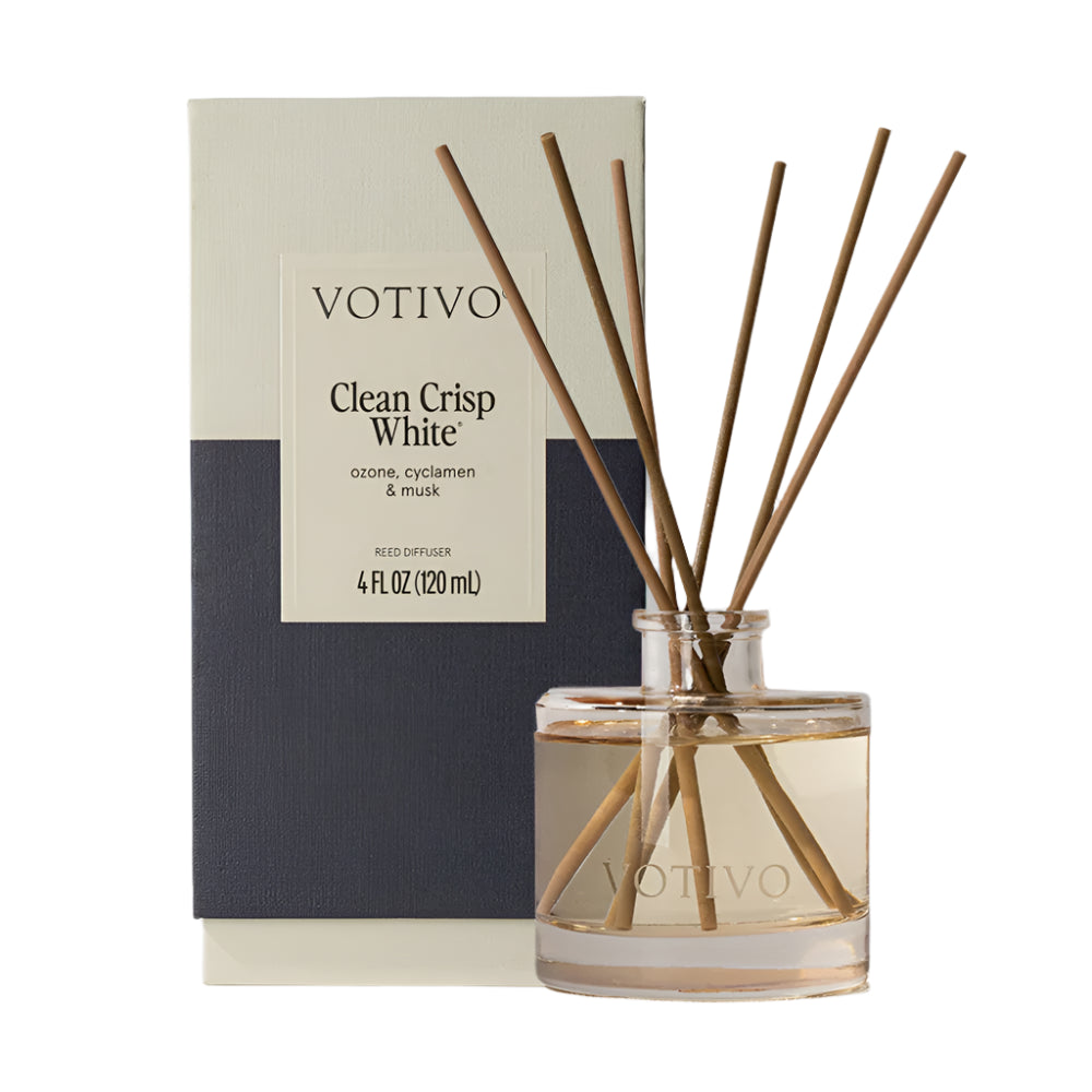 Votivo Reed Diffuser - Clean Crisp White