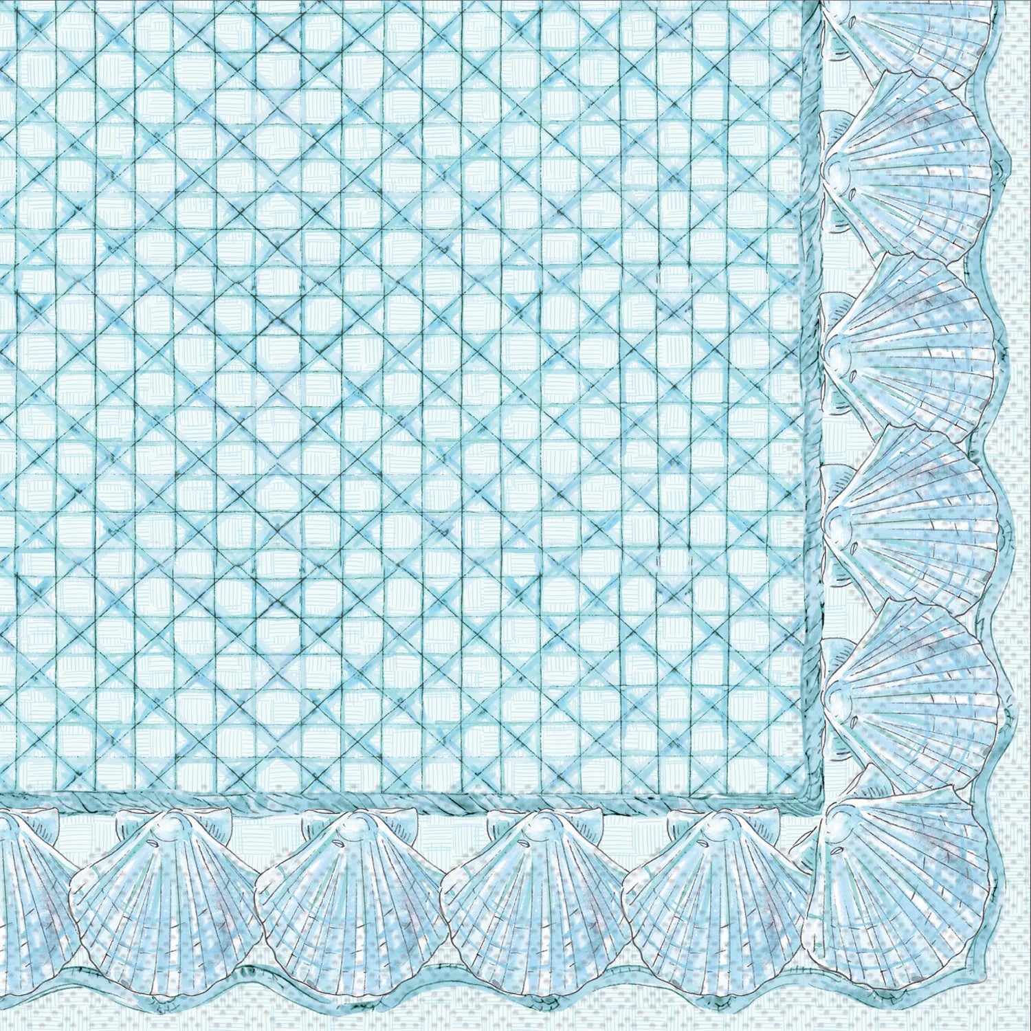 Blue Shells Cocktail Napkin