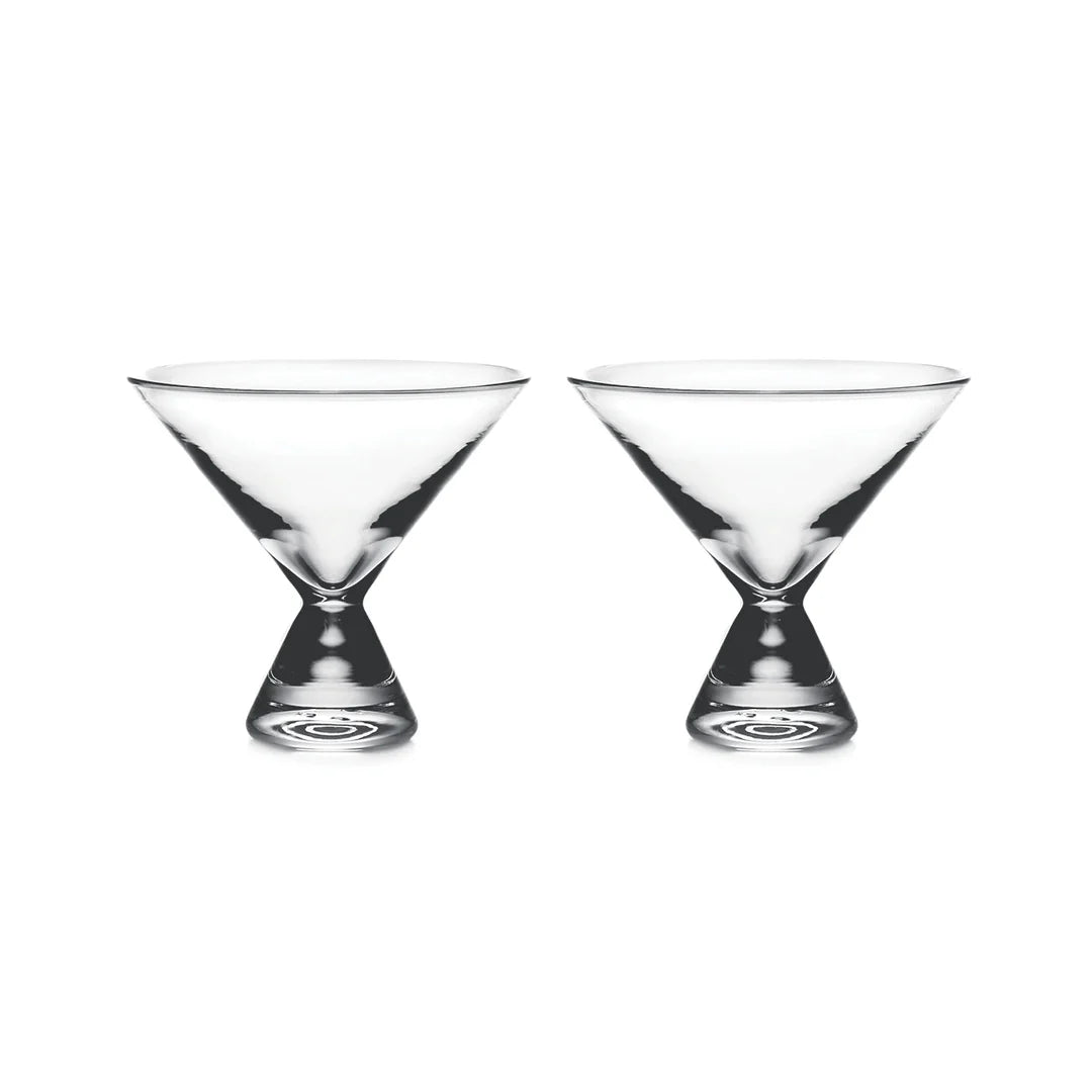 Simon Pearce Westport Stemless Martini in Gift Box | Set of 2