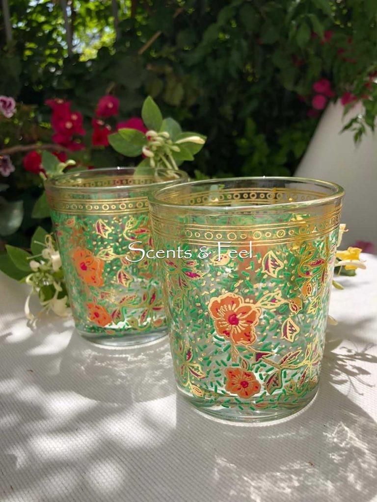 Garden Design Drinking Glasses -  Set of 6
