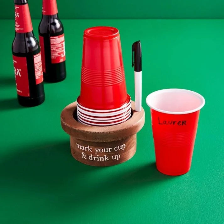 Disposable Cup and Marker Set