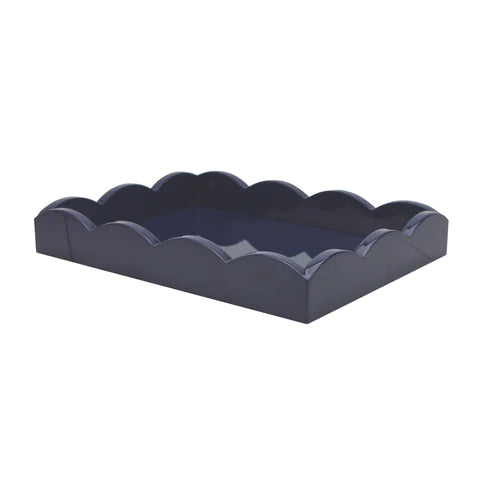 Addison Ross 11"x8" Scalloped Tray - Five Colors