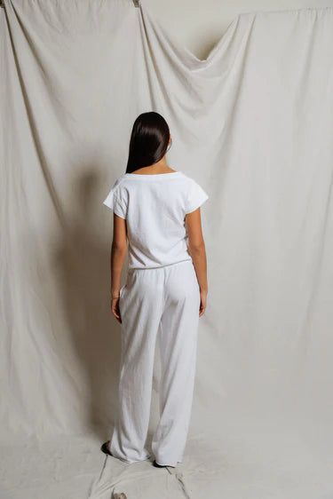 perfect white tee pearl japanese jersey v-neck-white