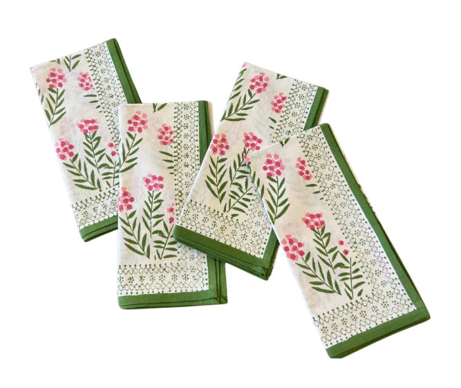 Pomegranate Phlox Pink Napkins - Set of 4