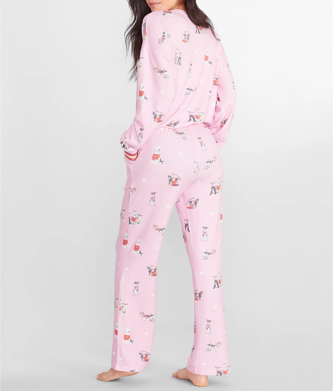 P.J. Salvage Rescue Dog Sleep Pants - Pink