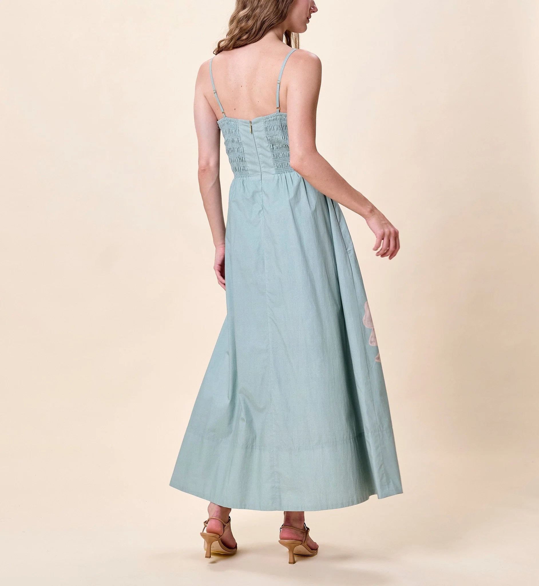 Cleobella Riley Ankle Dress - Blue Surf