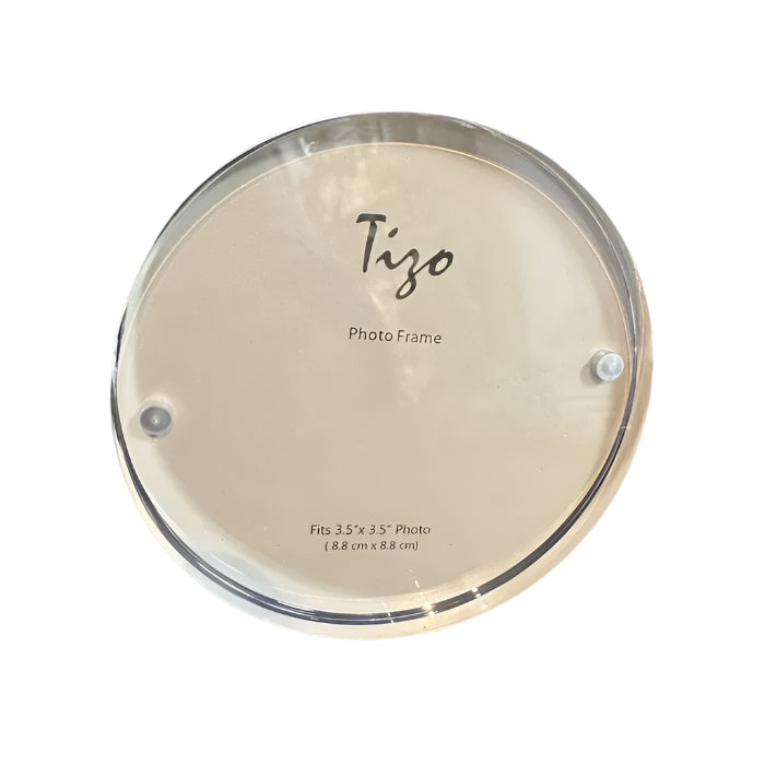 Lucite Frame Clear 3.5" Round