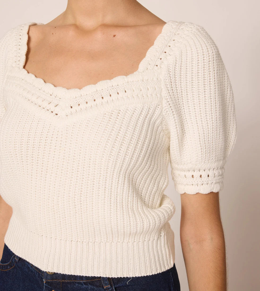 Cleobella Rowan Sweater Top - Ivory