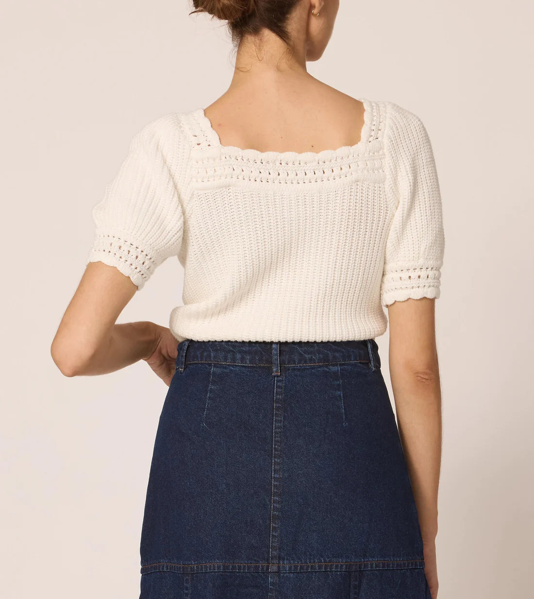 Cleobella Rowan Sweater Top - Ivory