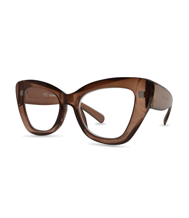 Cat Eye Reader - Light Brown