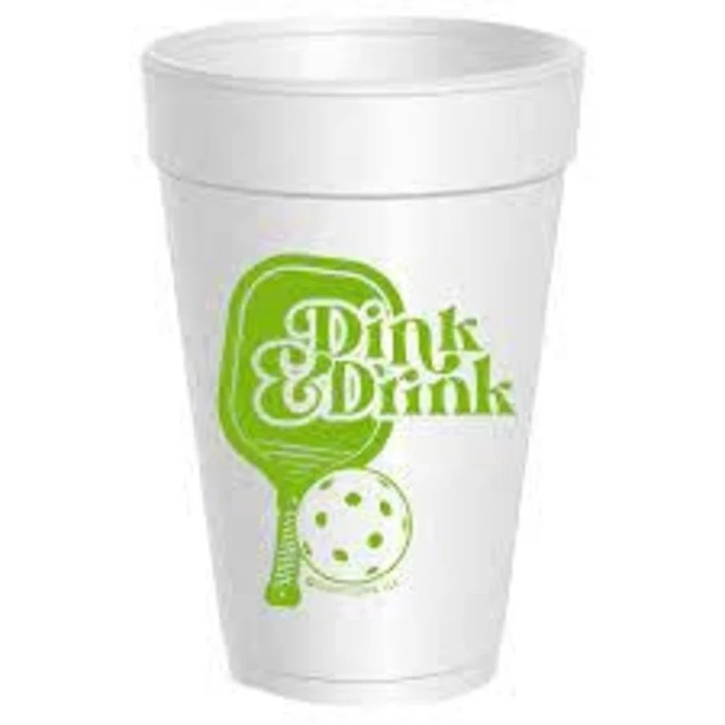 Dink Drink Styrofoam Cups - Lime