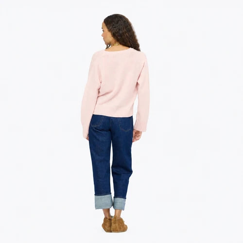 Kerri Rosenthal Saturday Cashmere Sweater | Teddy Brown | Hardly Pink