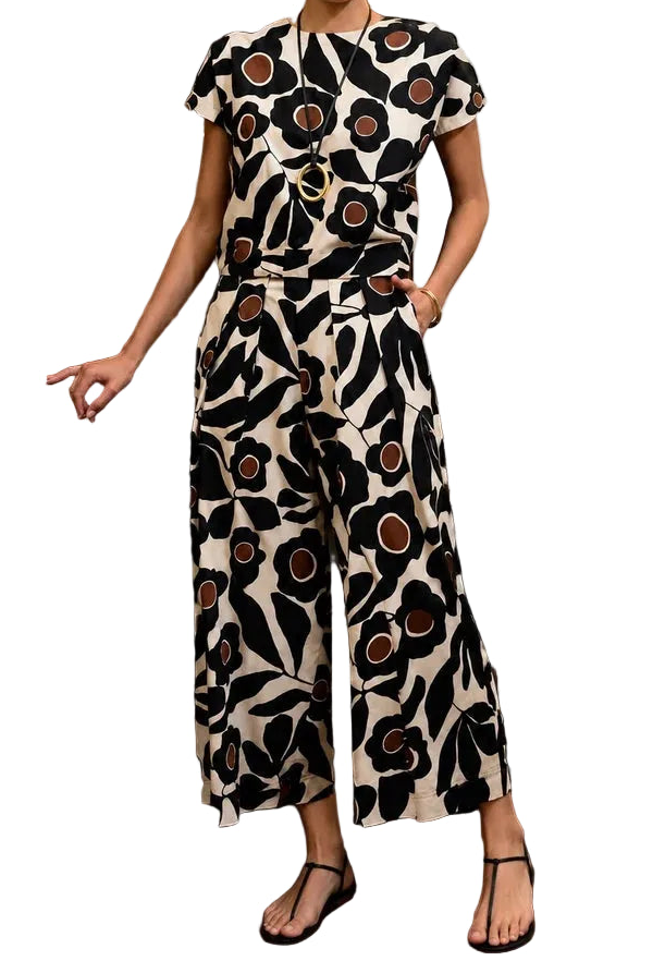 Grace and Bardot Patty Duke Pant - Abstract Floral