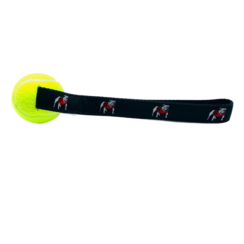 Dog Toy Tennis Ball & Strap - (multiple variants)