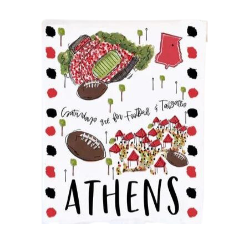 Athens, Georgia Tea Towel