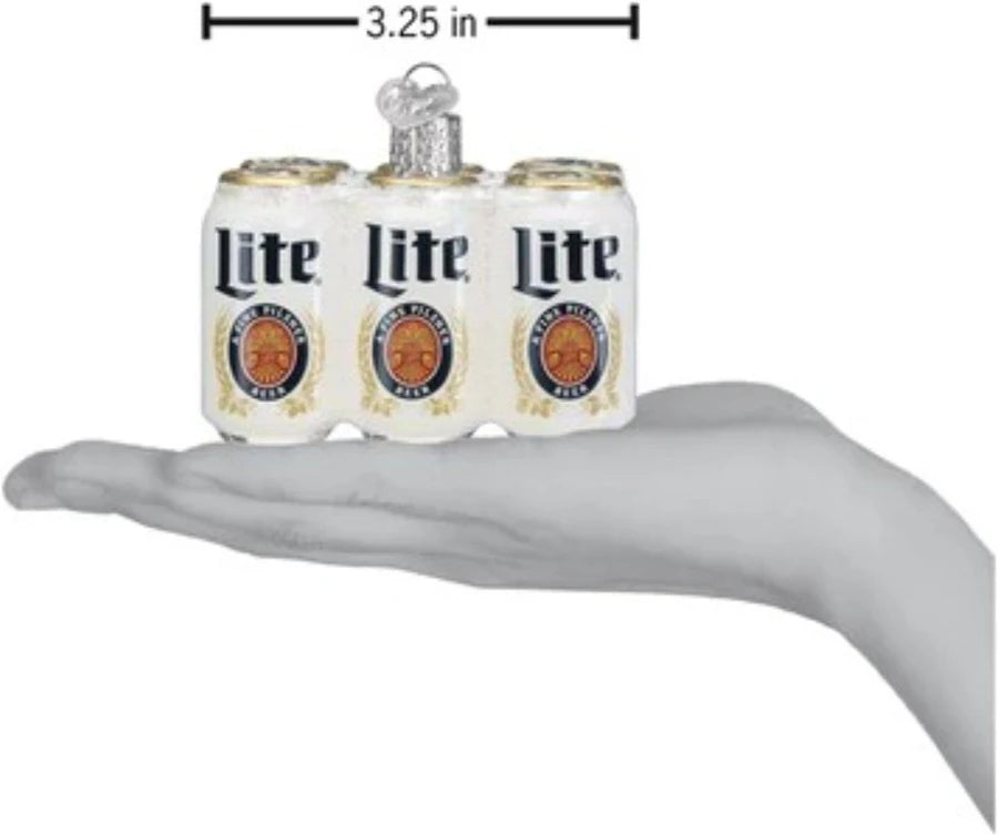 Miller Lite Six Pack Ornament