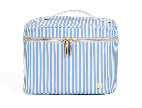 Luxe Vanity Train Case - Pimlico Stripe and  Chambray