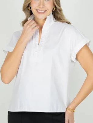 Emily McCarthy Riviera Top - White