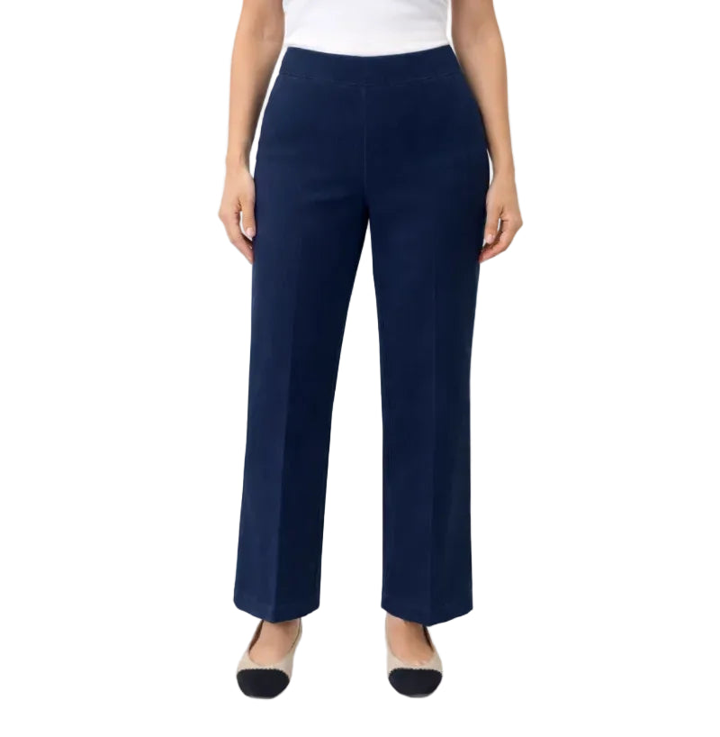 Lior Blue Denim Pull on Mini Flare Pant