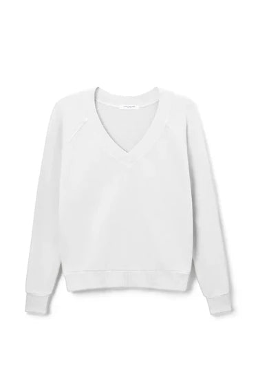 perfectwhitetee sinead relaxed french terry sweatshirt- white