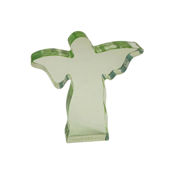 Small Acrylic Angel Acrylic Weight - Green